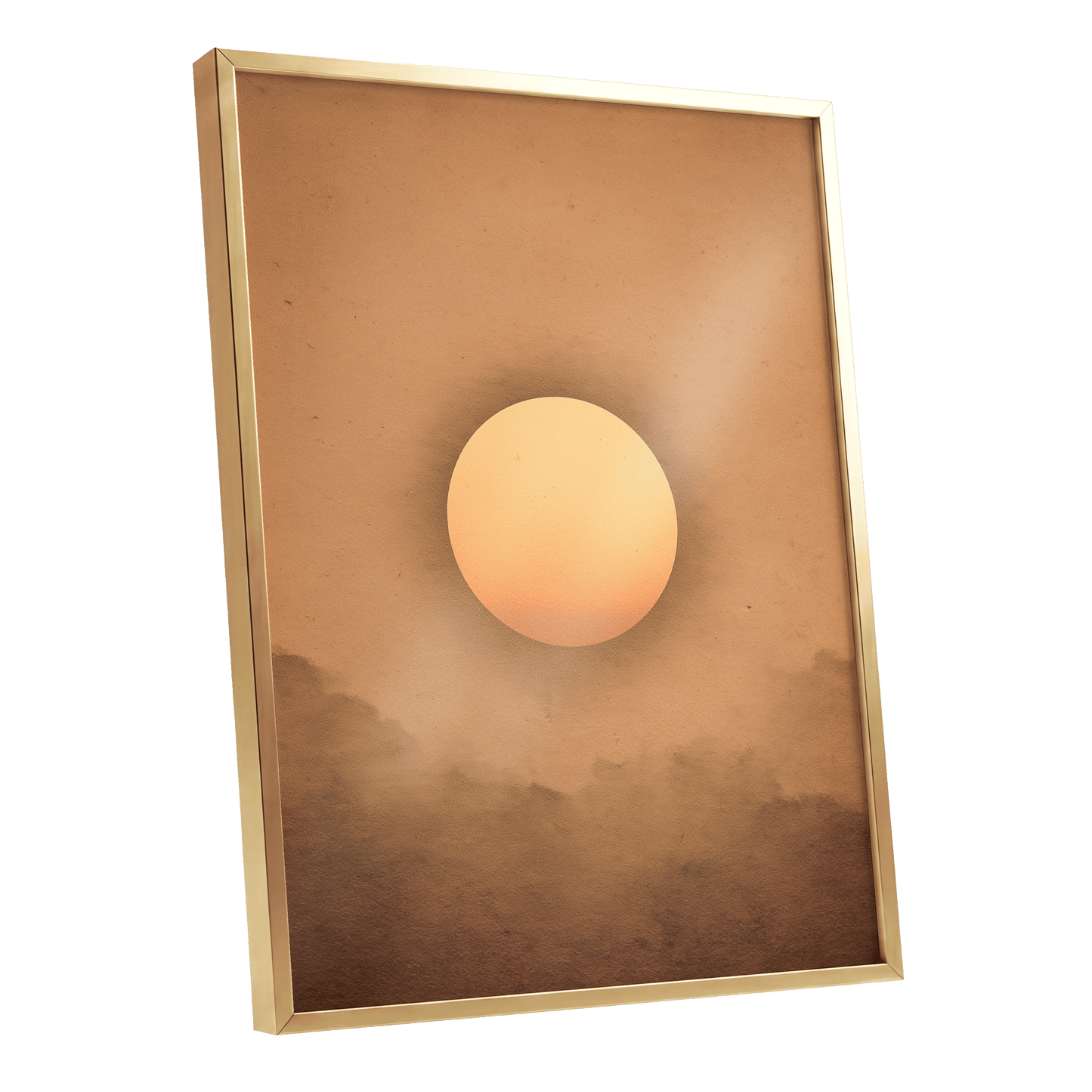 Amber Horizon – gold framed poster option