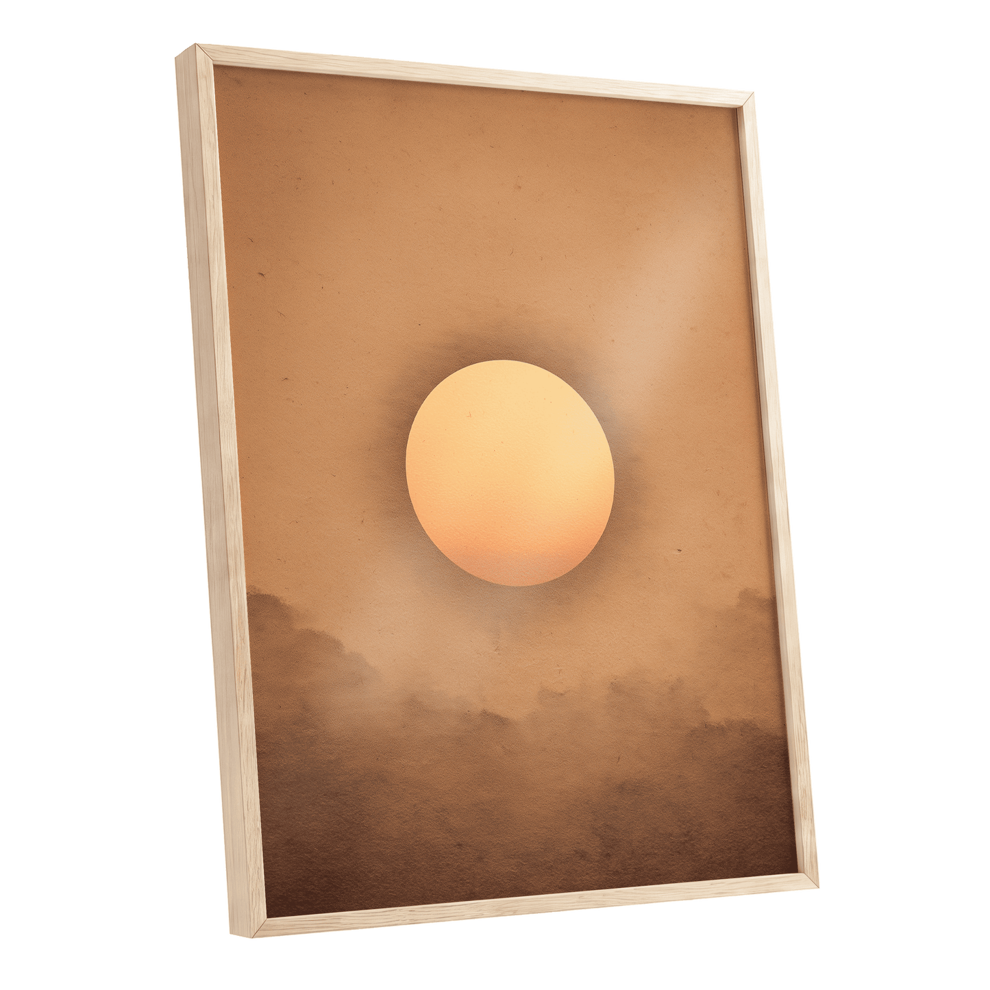 Amber Horizon – oak framed poster option