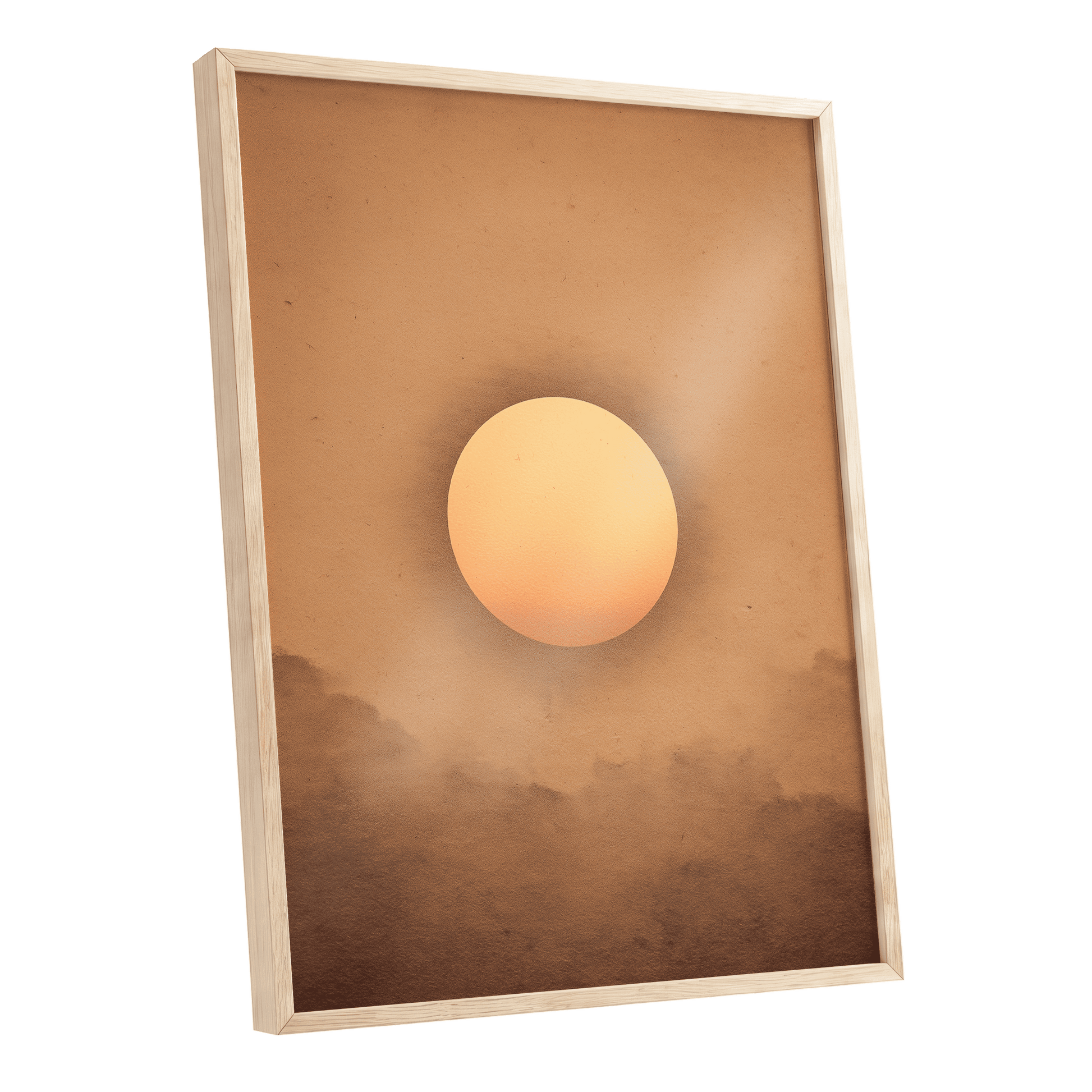 Amber Horizon – oak framed poster option