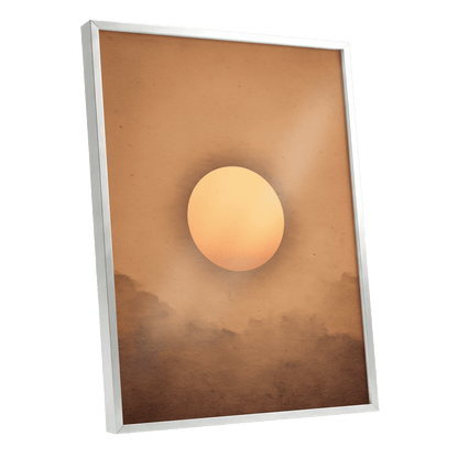 Amber Horizon – silver framed poster option