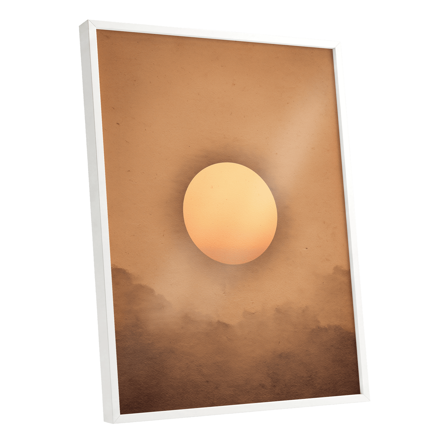 Amber Horizon – white framed poster option