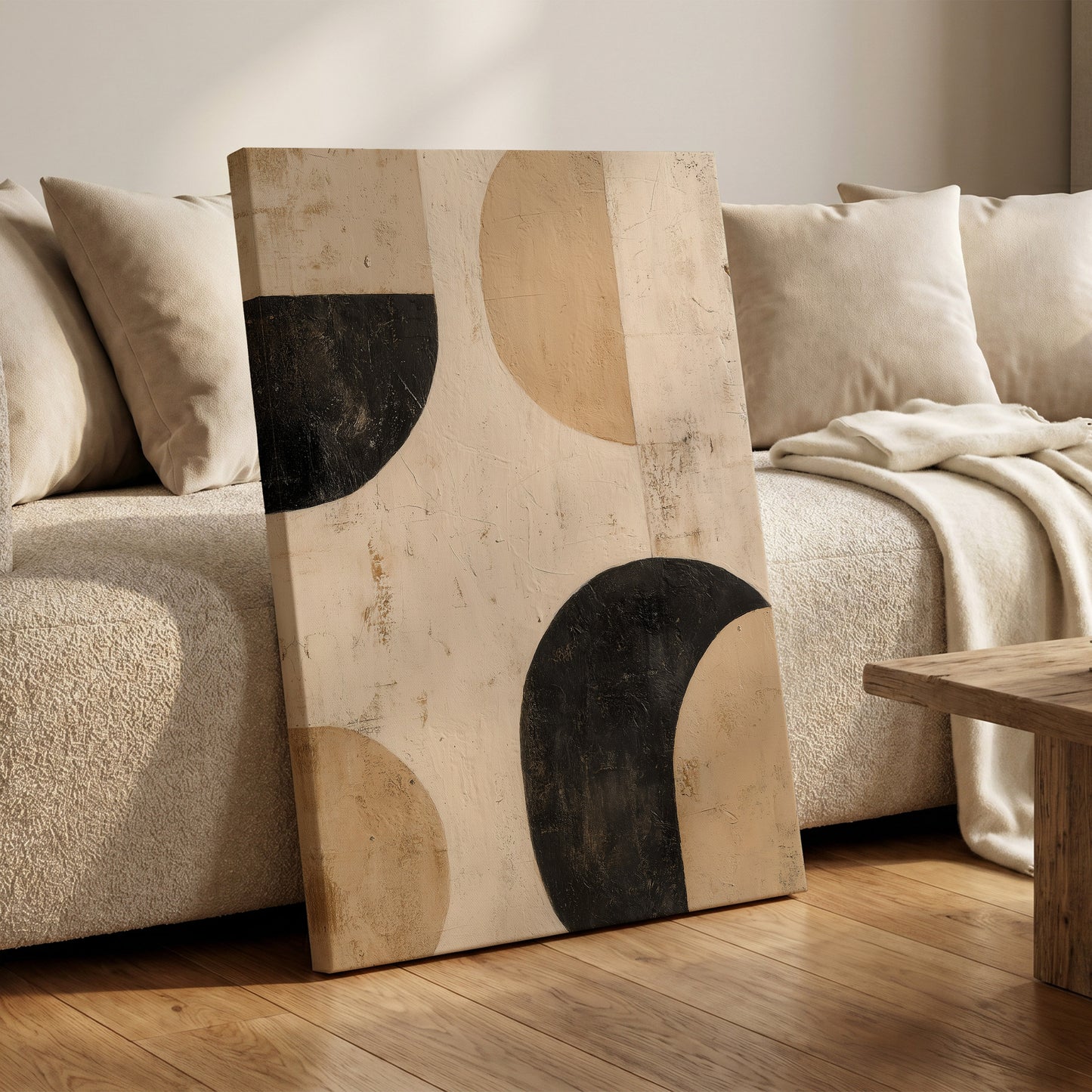Arched Equilibrium – canvas wall art in a styled interior, gallery view 1
