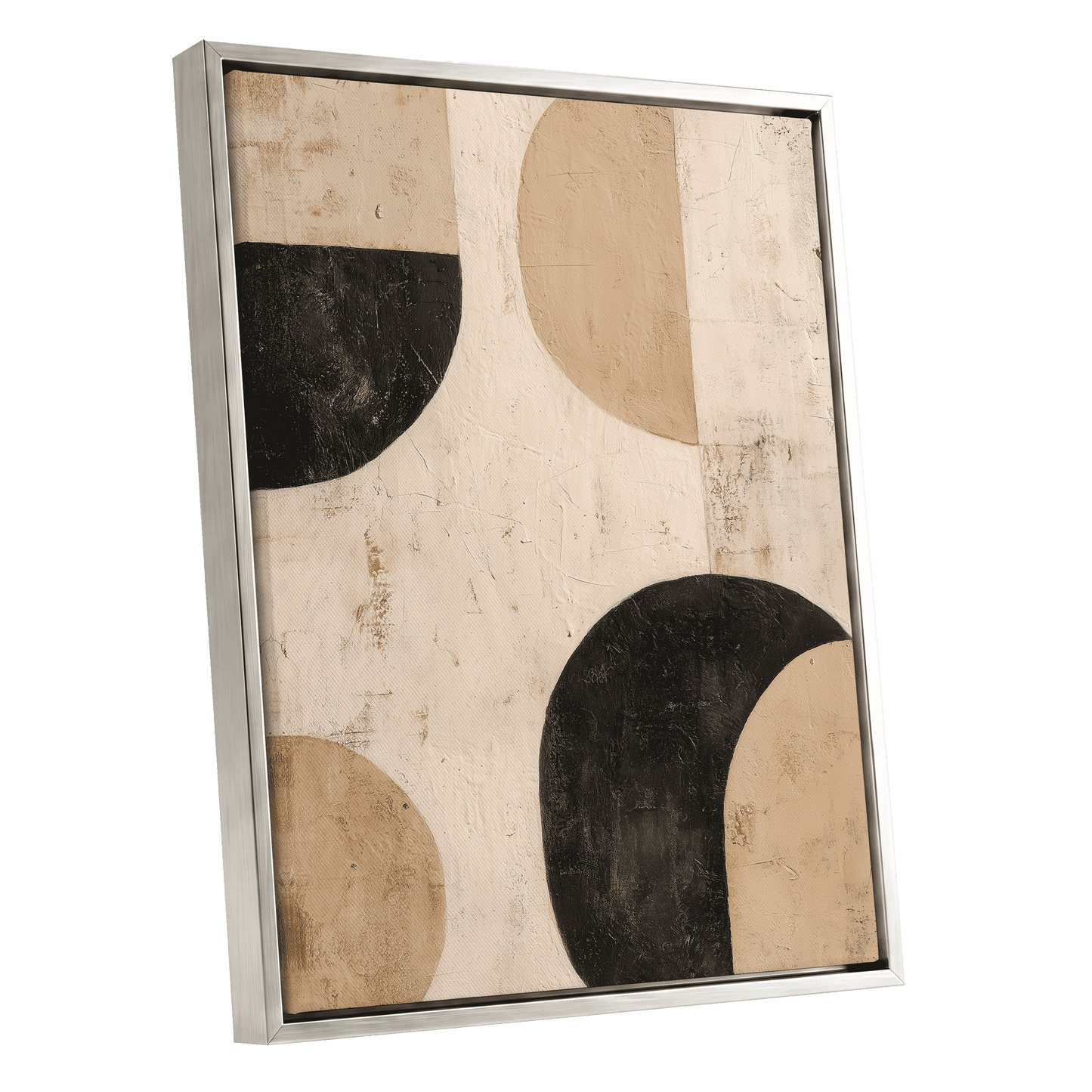 Arched Equilibrium – silver framed canvas option