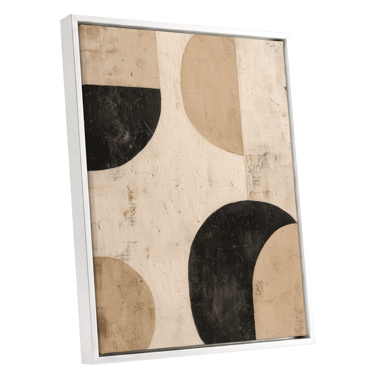 Arched Equilibrium – white framed canvas option