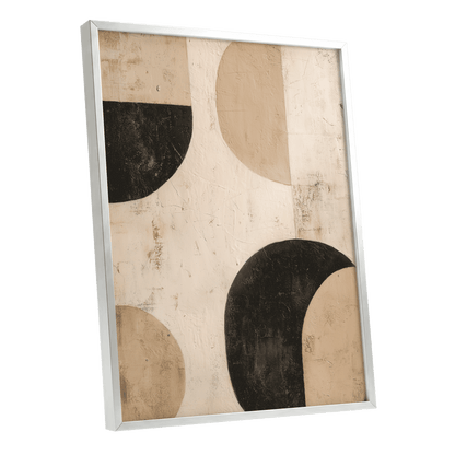 Arched Equilibrium – silver framed poster option