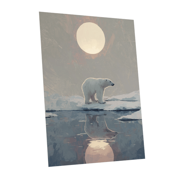 Arctic Moon Reflection – unframed poster option