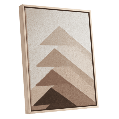 Ascending Earth – oak framed canvas option