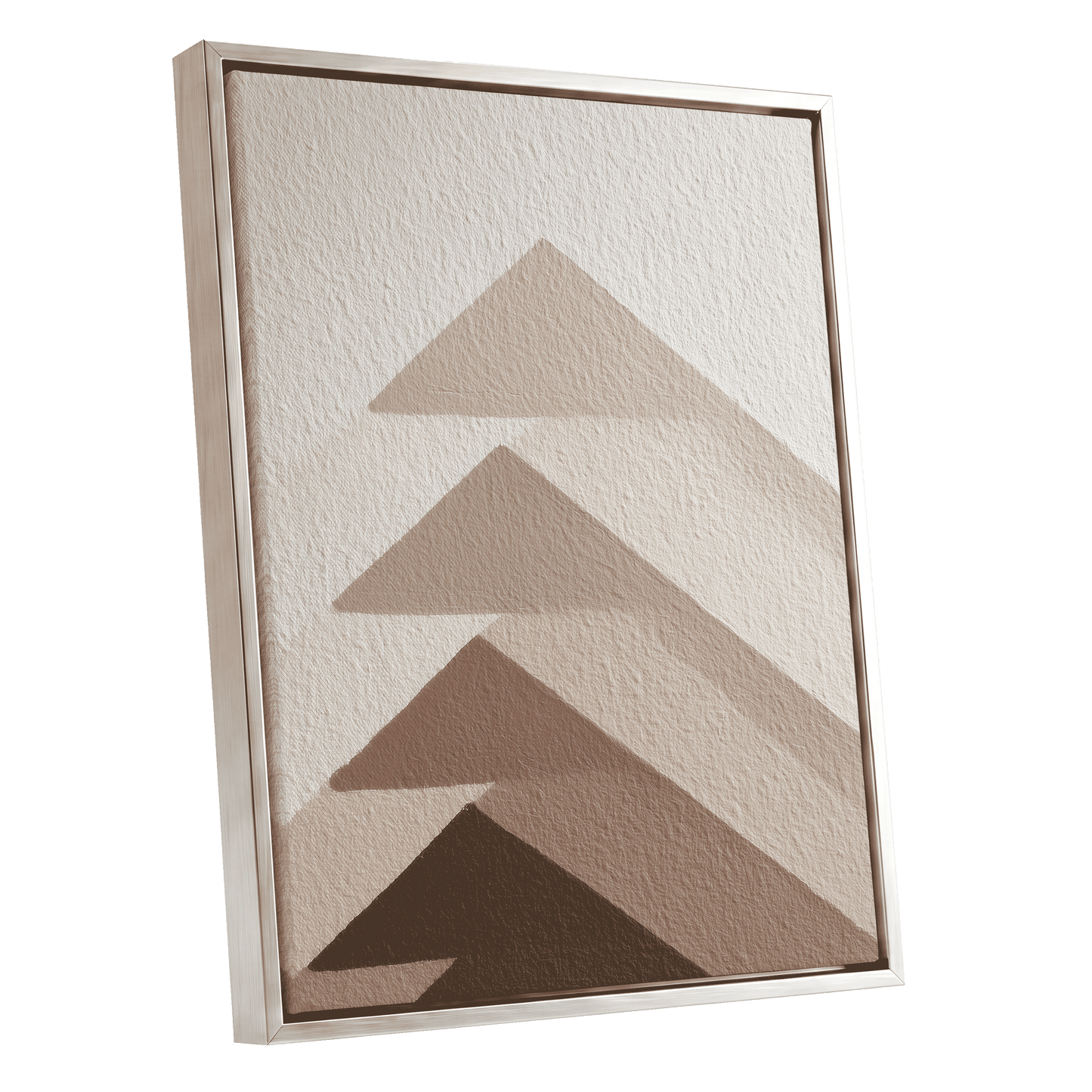 Ascending Earth – silver framed canvas option