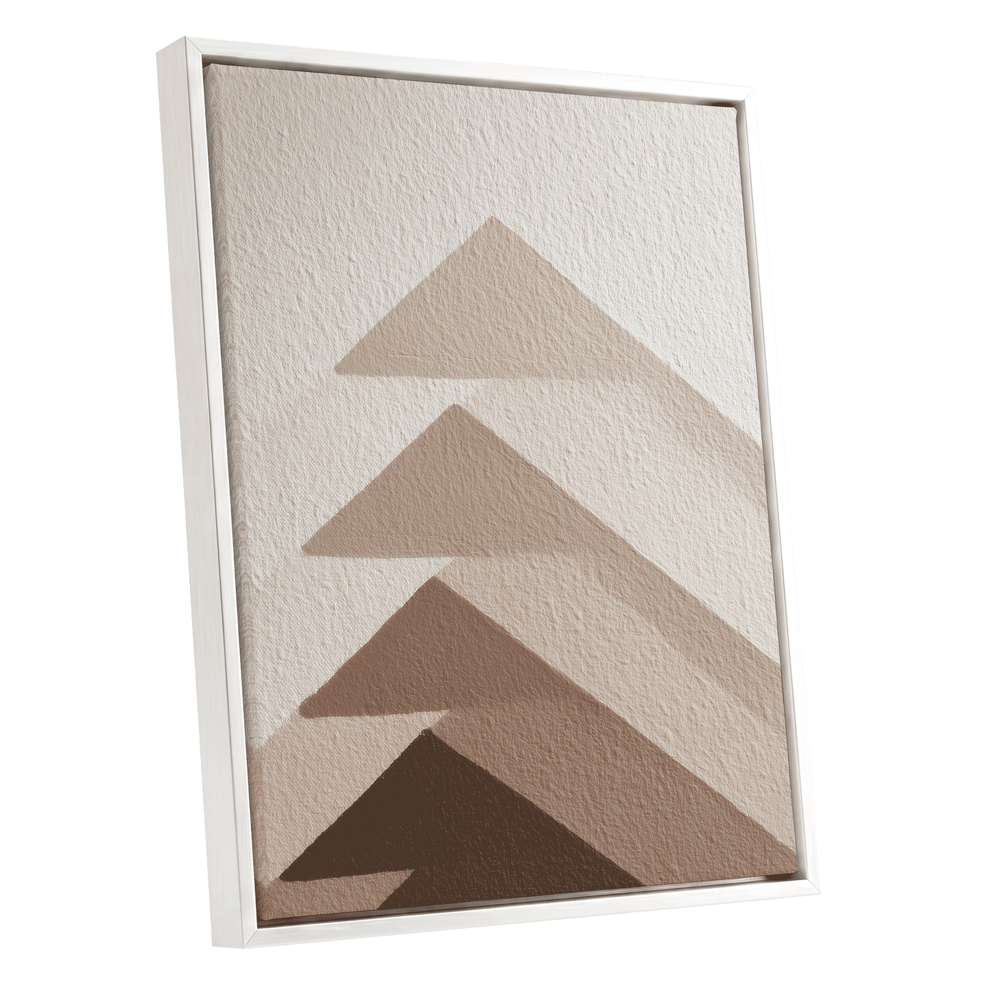 Ascending Earth – white framed canvas option