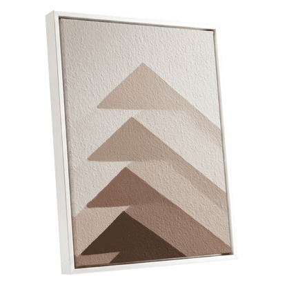 Ascending Earth – white framed canvas option