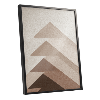 Ascending Earth – black framed poster option