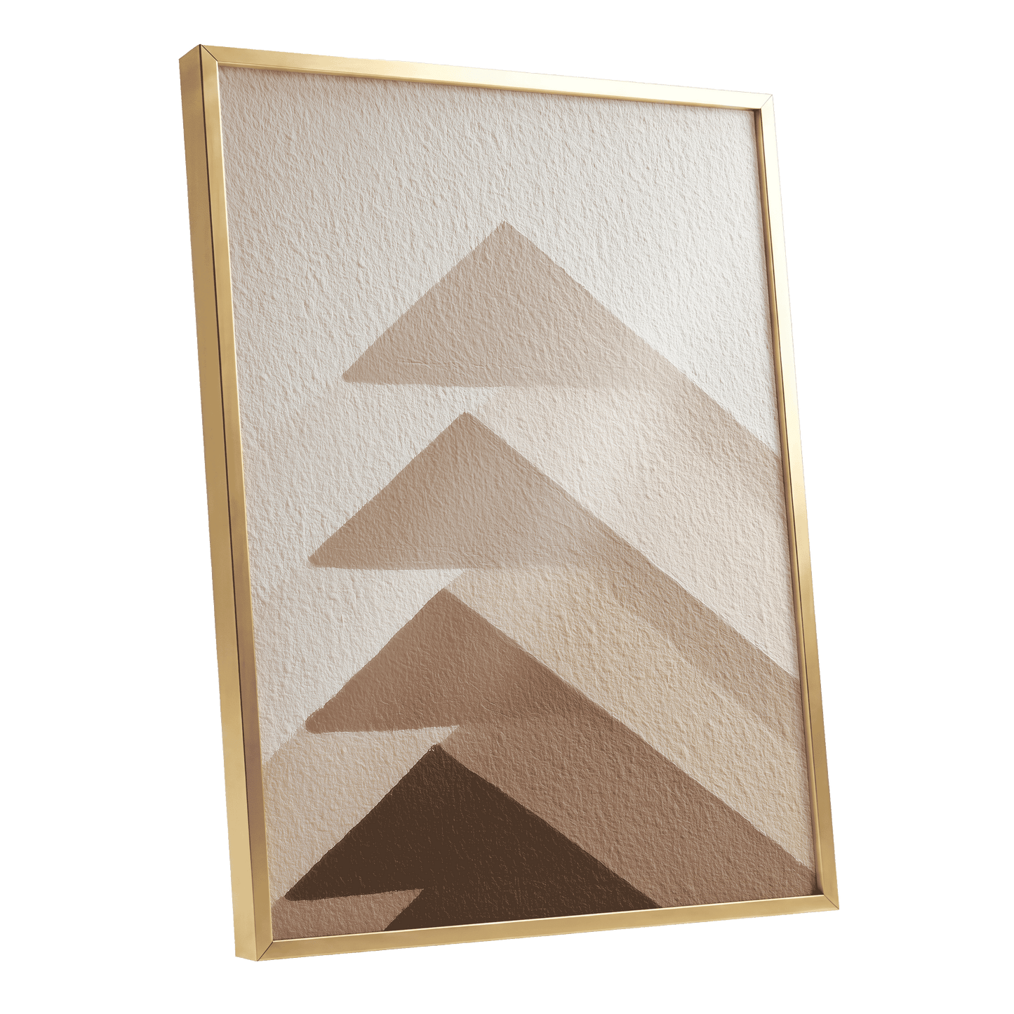 Ascending Earth – gold framed poster option