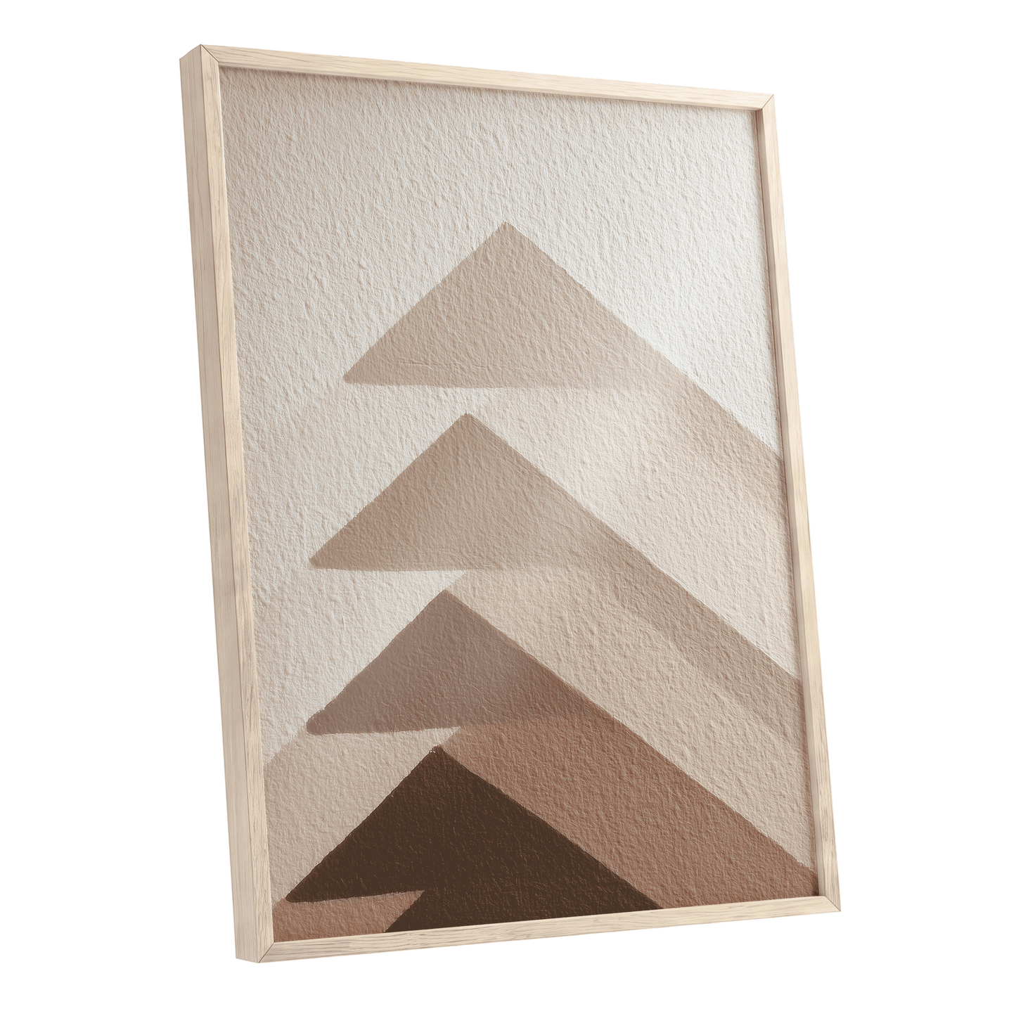 Ascending Earth – oak framed poster option