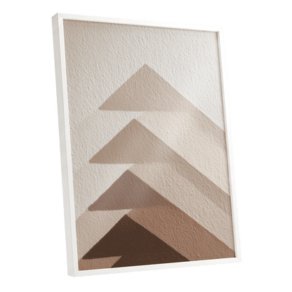 Ascending Earth – white framed poster option