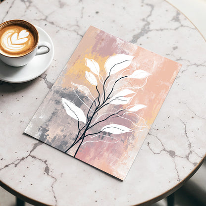 Blush Branch Silhouette – wall art displayed in a styled interior, gallery view 3