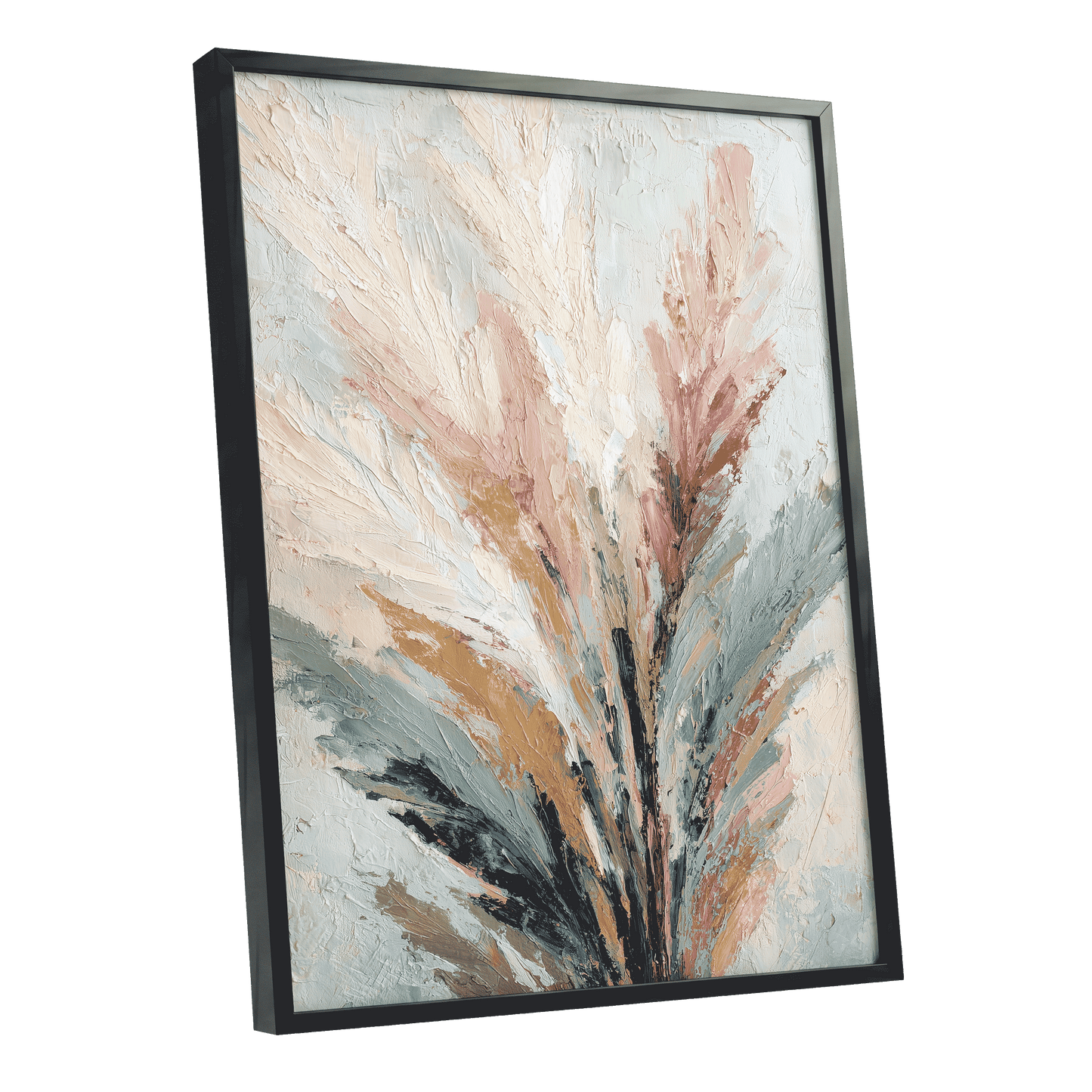 Blush Canopy – black framed poster option