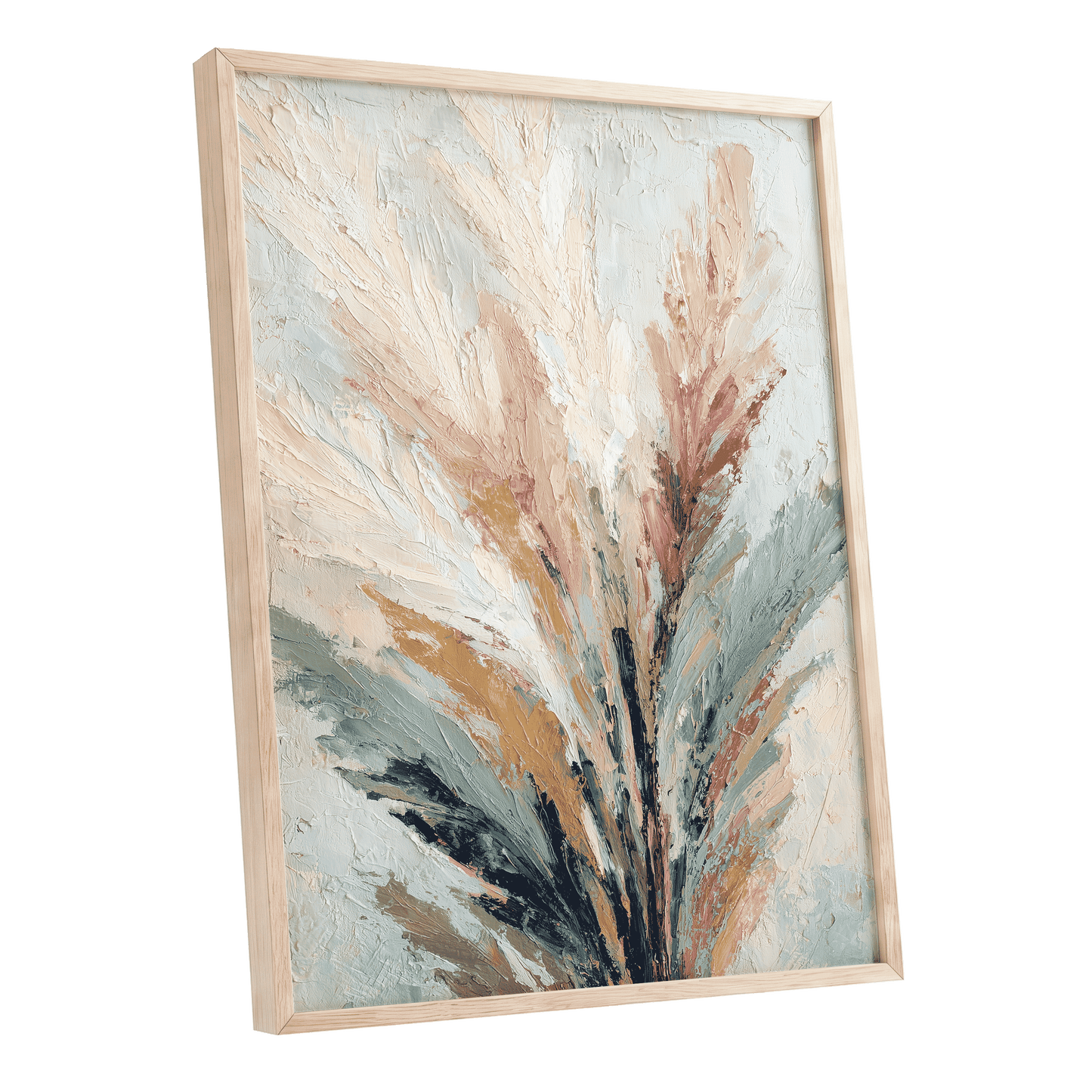 Blush Canopy – oak framed poster option