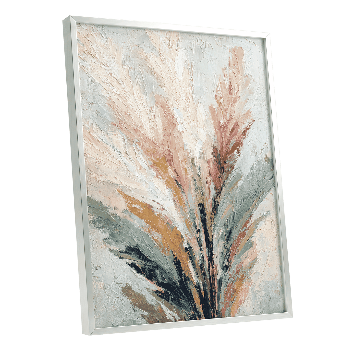 Blush Canopy – silver framed poster option