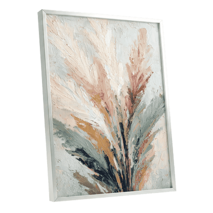 Blush Canopy – silver framed poster option