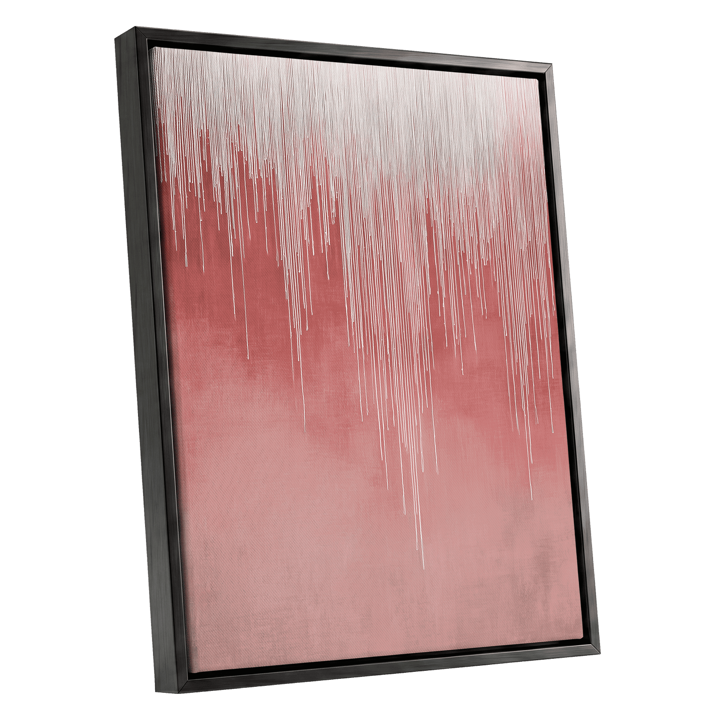 Blush Threadfall – black framed canvas option