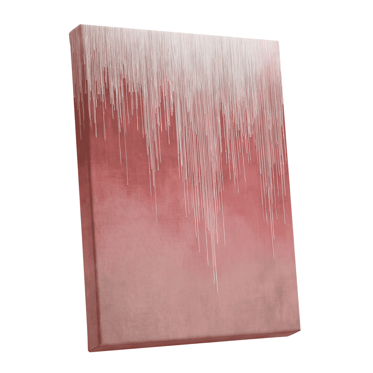 Blush Threadfall – stretched canvas option