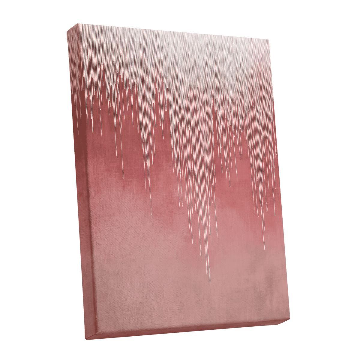 Blush Threadfall – stretched canvas option