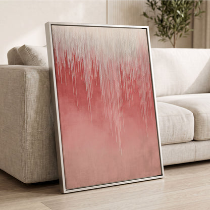 Blush Threadfall – wall art displayed in a styled interior, gallery view 2