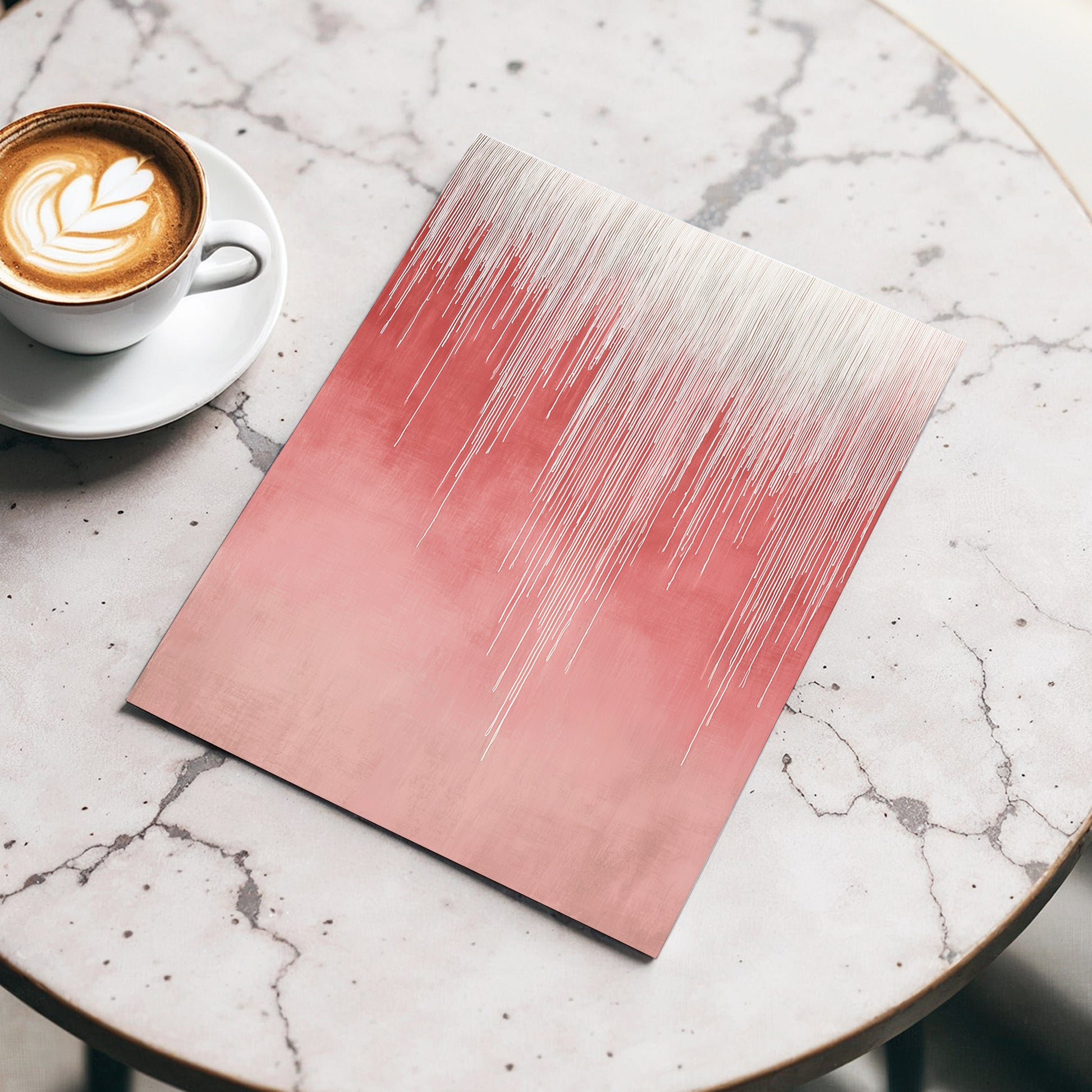 Blush Threadfall – wall art displayed in a styled interior, gallery view 3