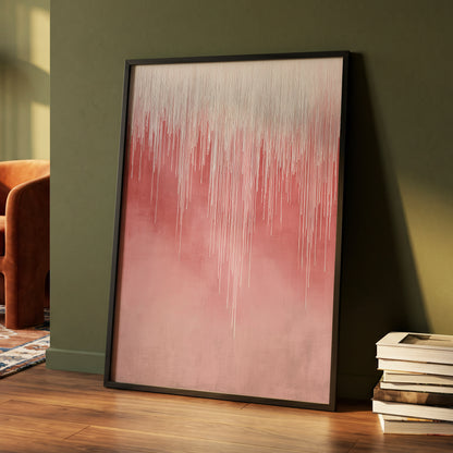 Blush Threadfall – wall art displayed in a styled interior, gallery view 4