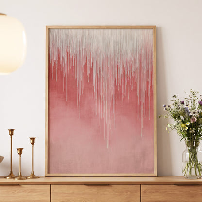 Blush Threadfall – wall art displayed in a styled interior, gallery view 5