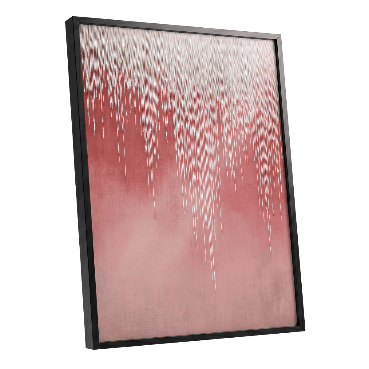 Blush Threadfall – black framed poster option