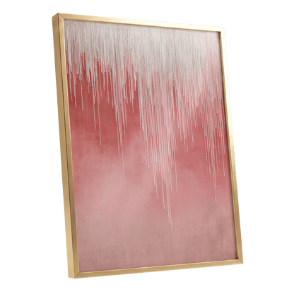 Blush Threadfall – gold framed poster option