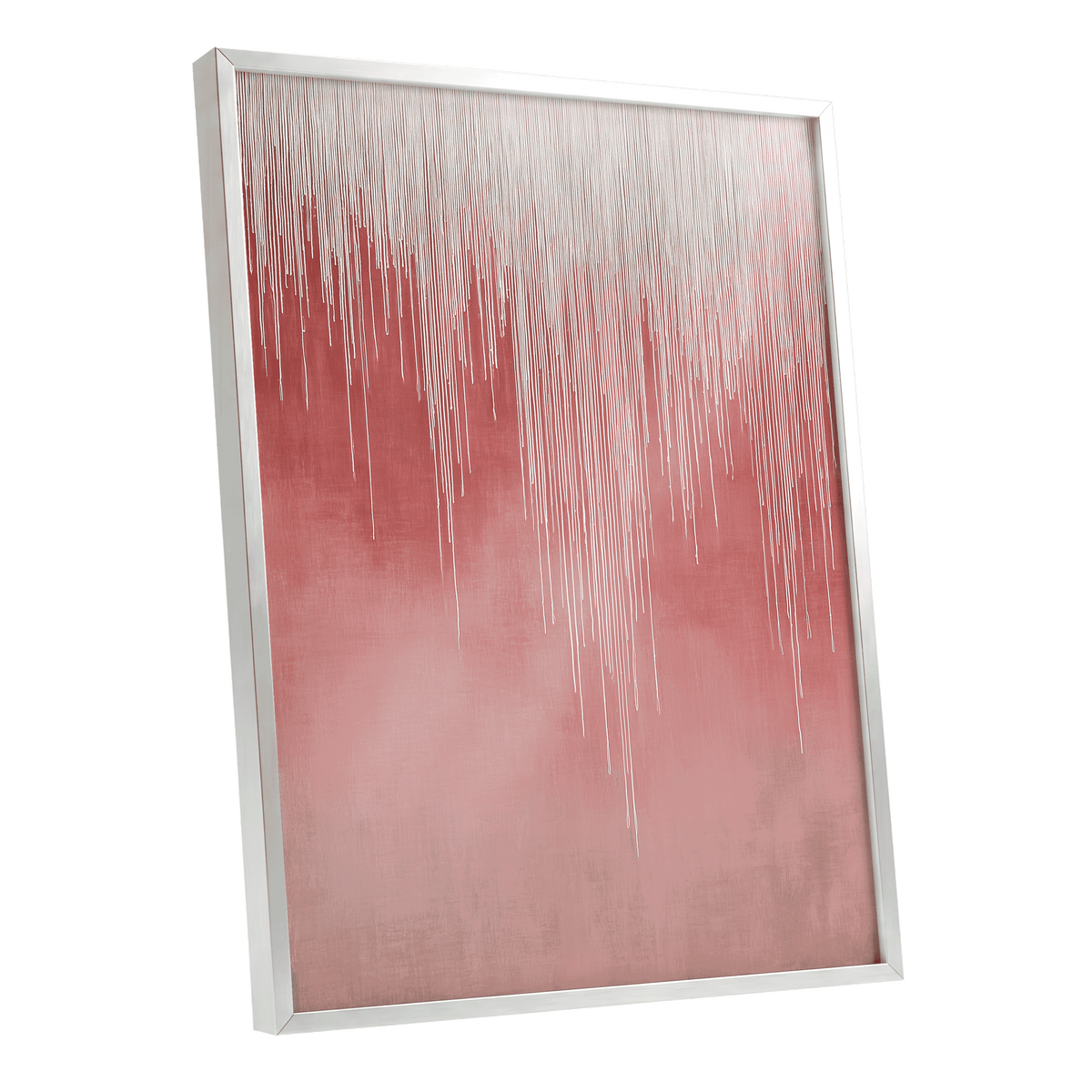 Blush Threadfall – silver framed poster option