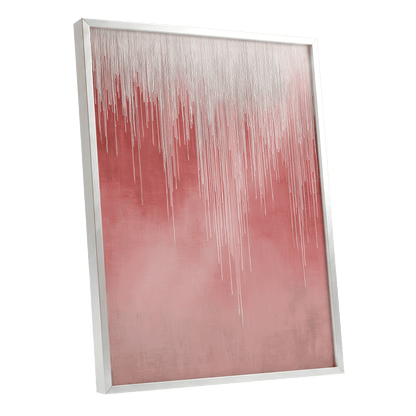 Blush Threadfall – silver framed poster option