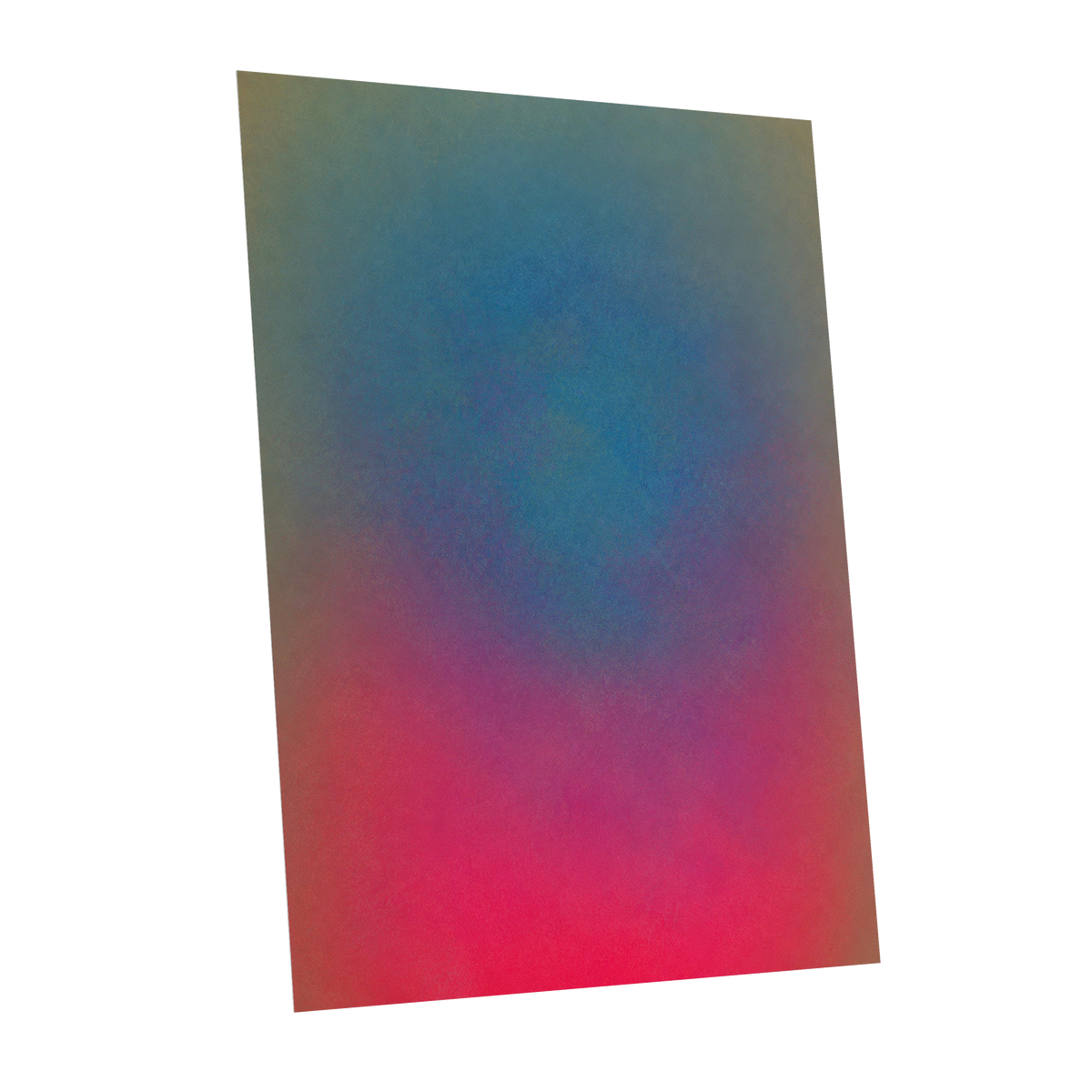 Chromatic Hush, blue, green, purple abstract wall art shown as a unframed poster wall art print