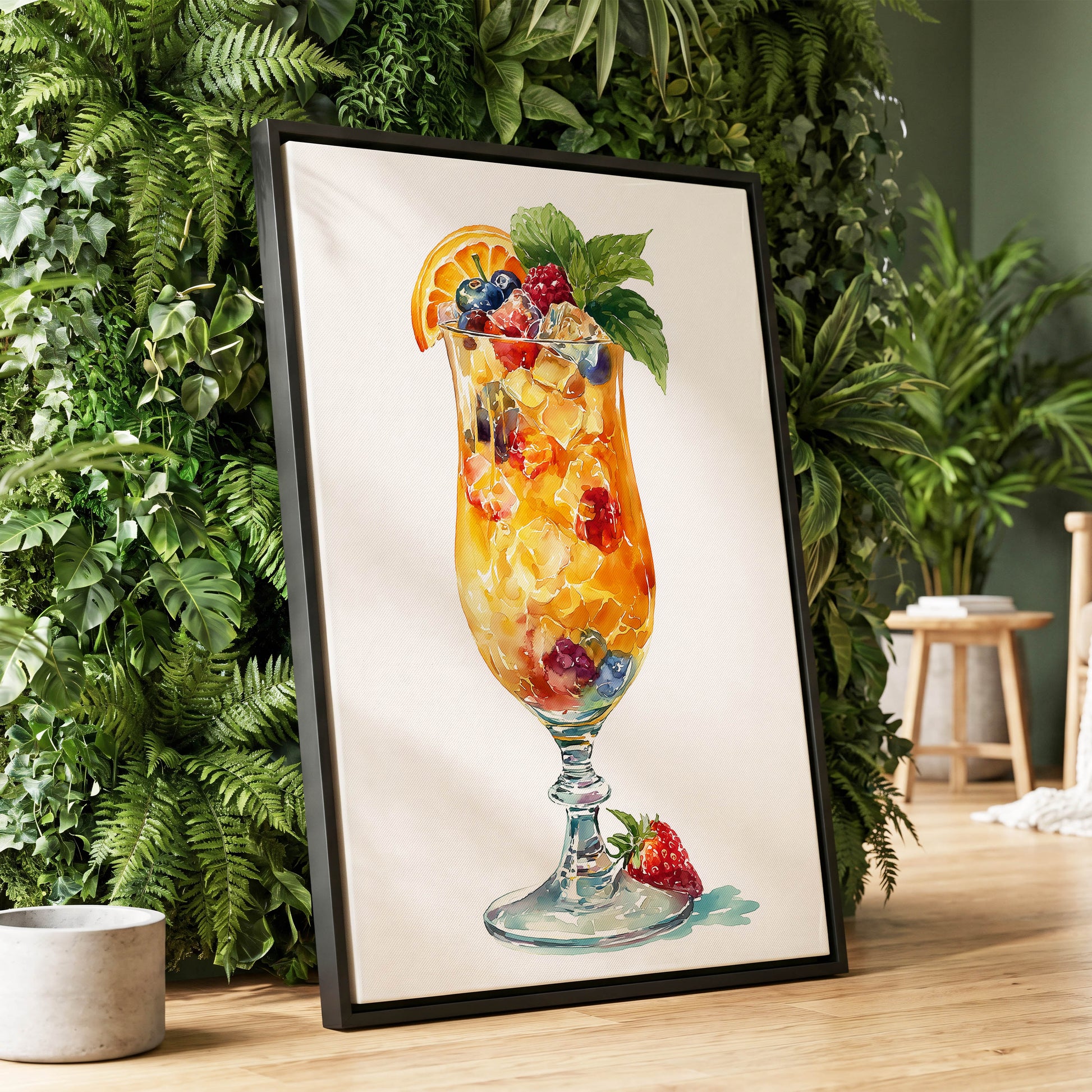 Citrus Garden Highball – wall art displayed in a styled interior, gallery view 1