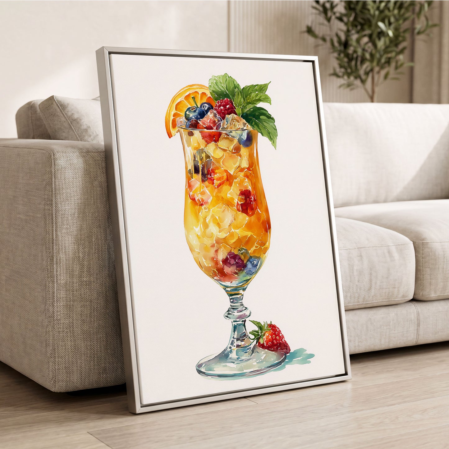 Citrus Garden Highball – wall art displayed in a styled interior, gallery view 2