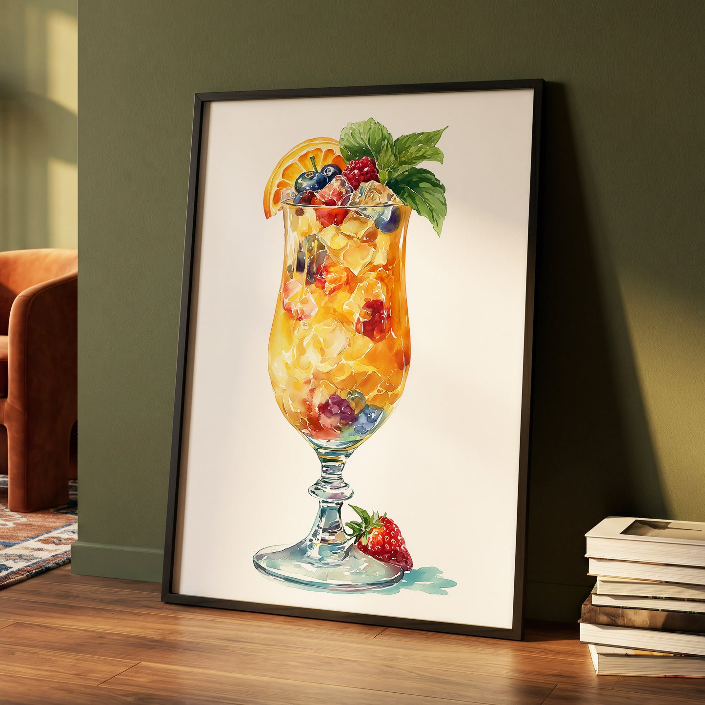 Citrus Garden Highball – wall art displayed in a styled interior, gallery view 4