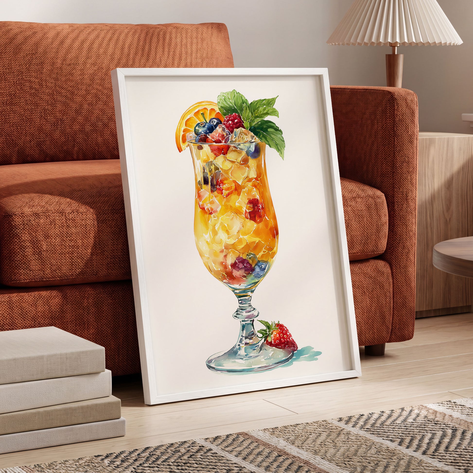 Citrus Garden Highball – wall art displayed in a styled interior, gallery view 6