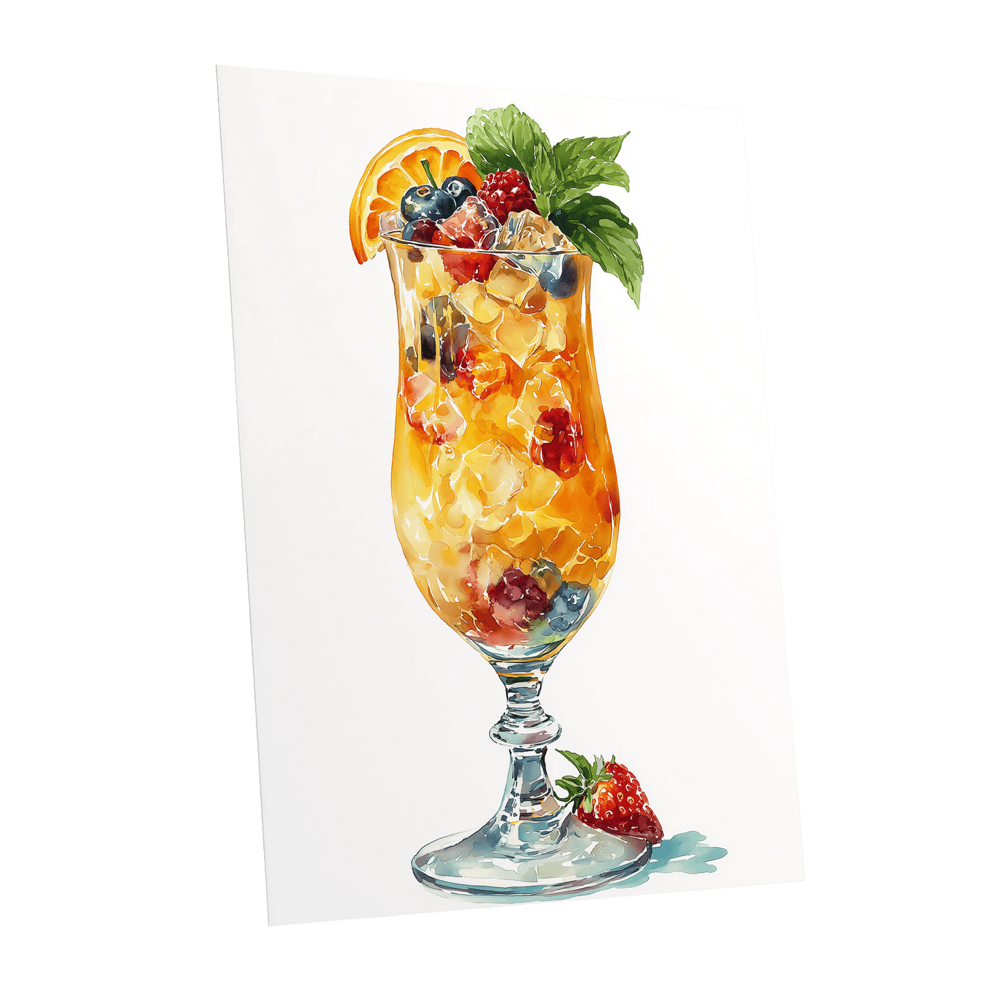 Citrus Garden Highball – unframed poster option