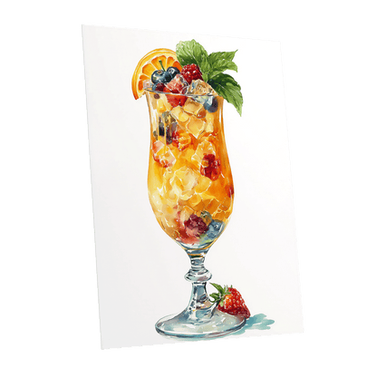 Citrus Garden Highball – unframed poster option