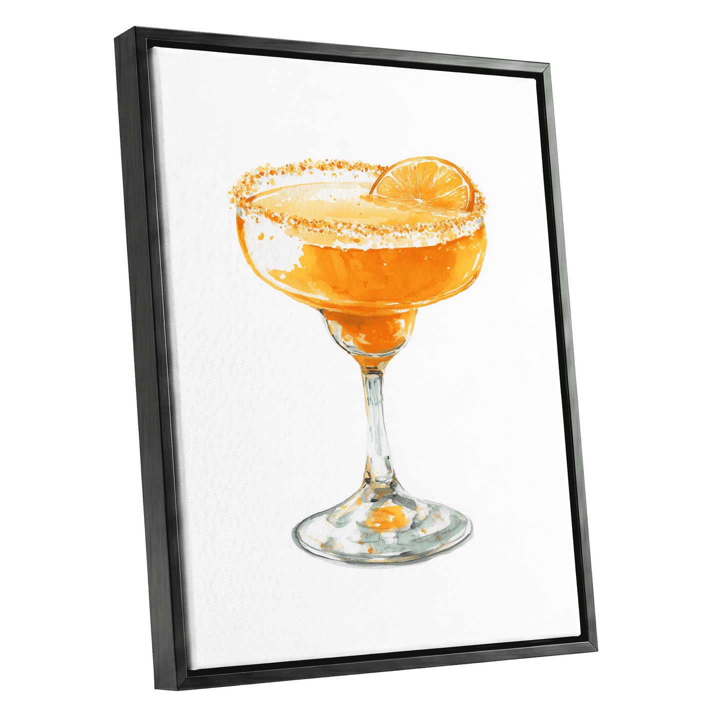 Citrus Hour – black framed canvas option