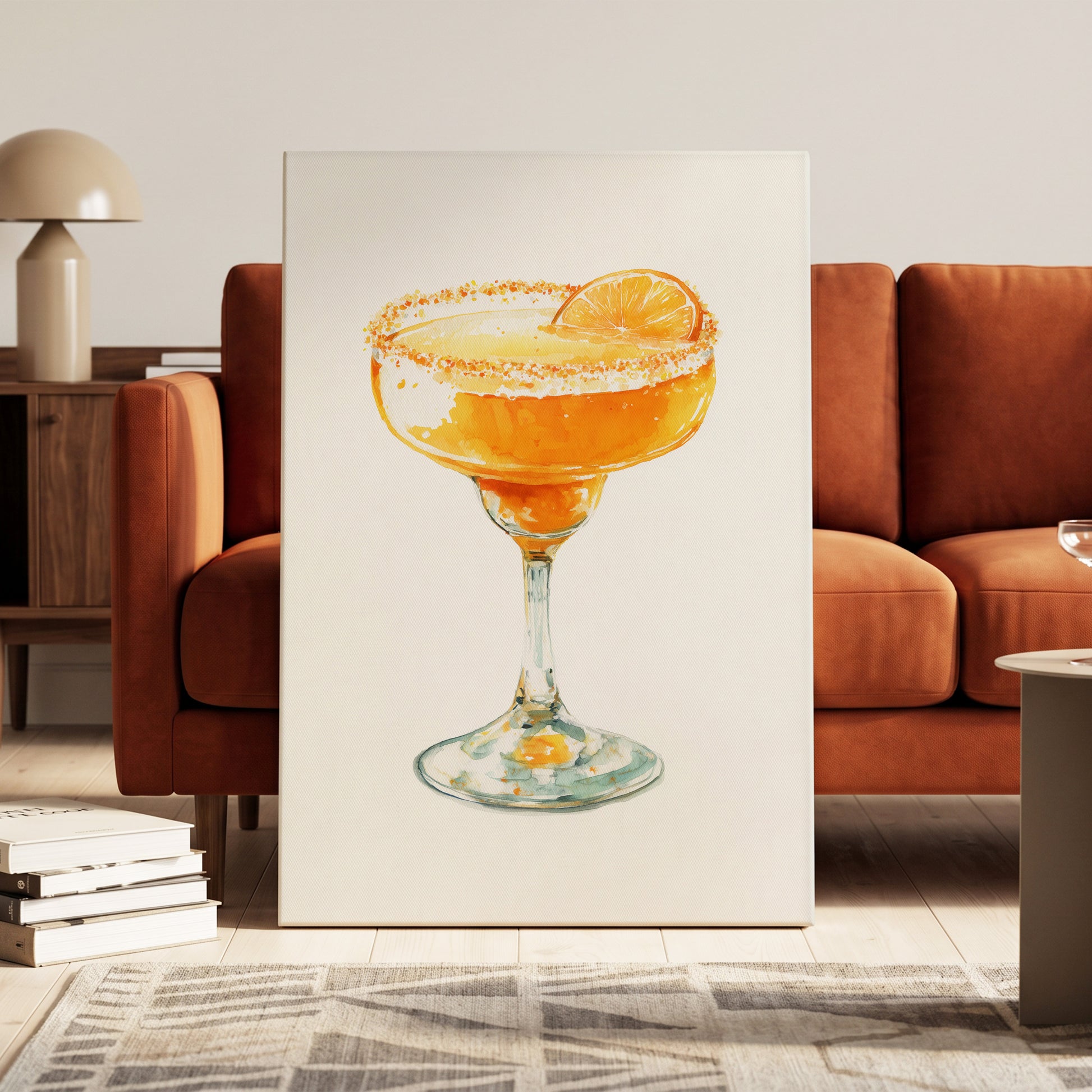 Citrus Hour – canvas wall art in a styled interior, gallery view 1