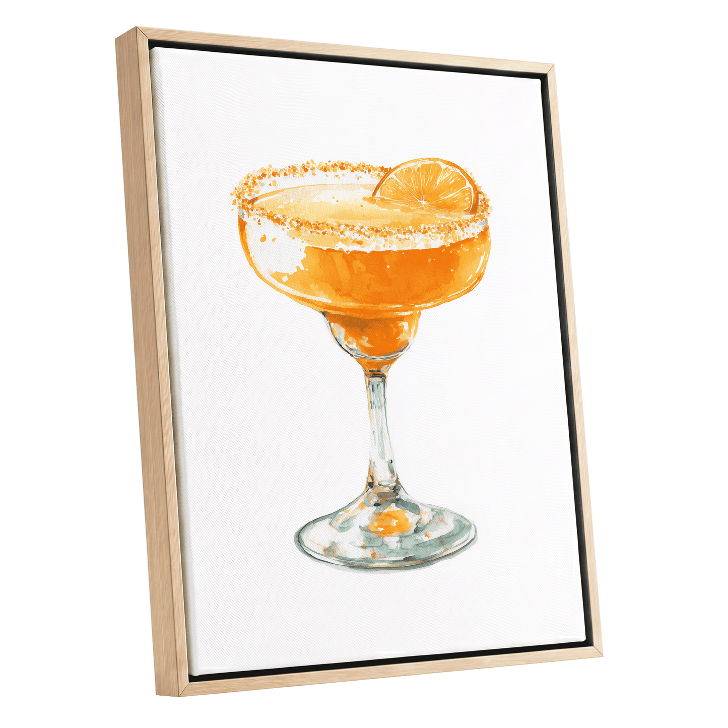 Citrus Hour – oak framed canvas option