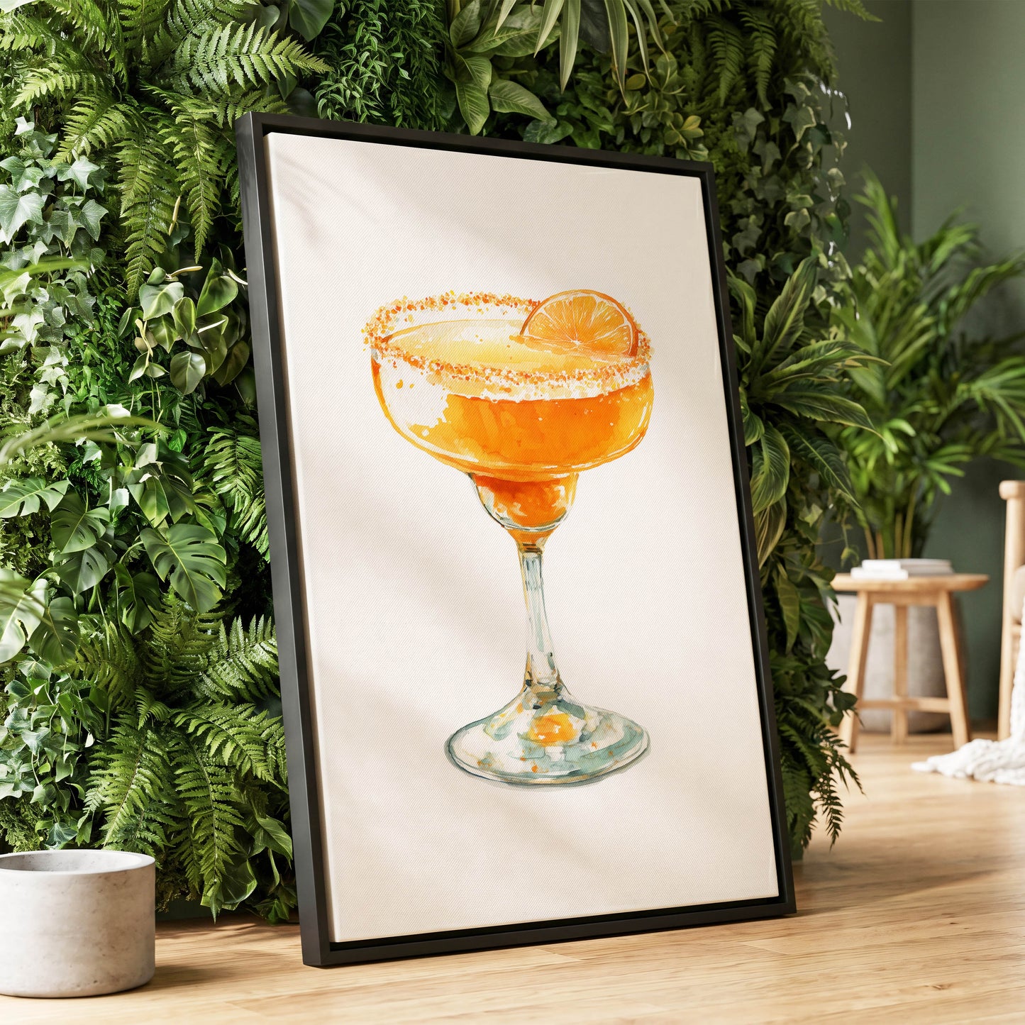 Citrus Hour – wall art displayed in a styled interior, gallery view 1