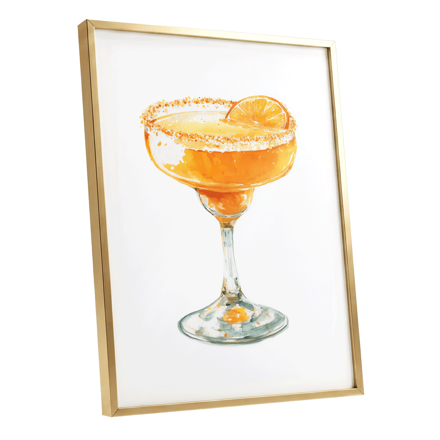 Citrus Hour – gold framed poster option