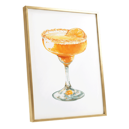 Citrus Hour – gold framed poster option