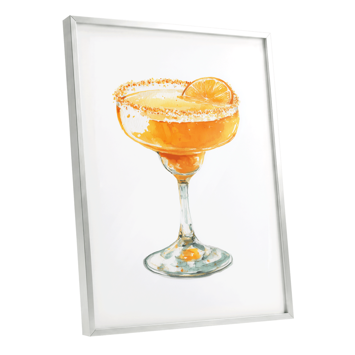 Citrus Hour – silver framed poster option