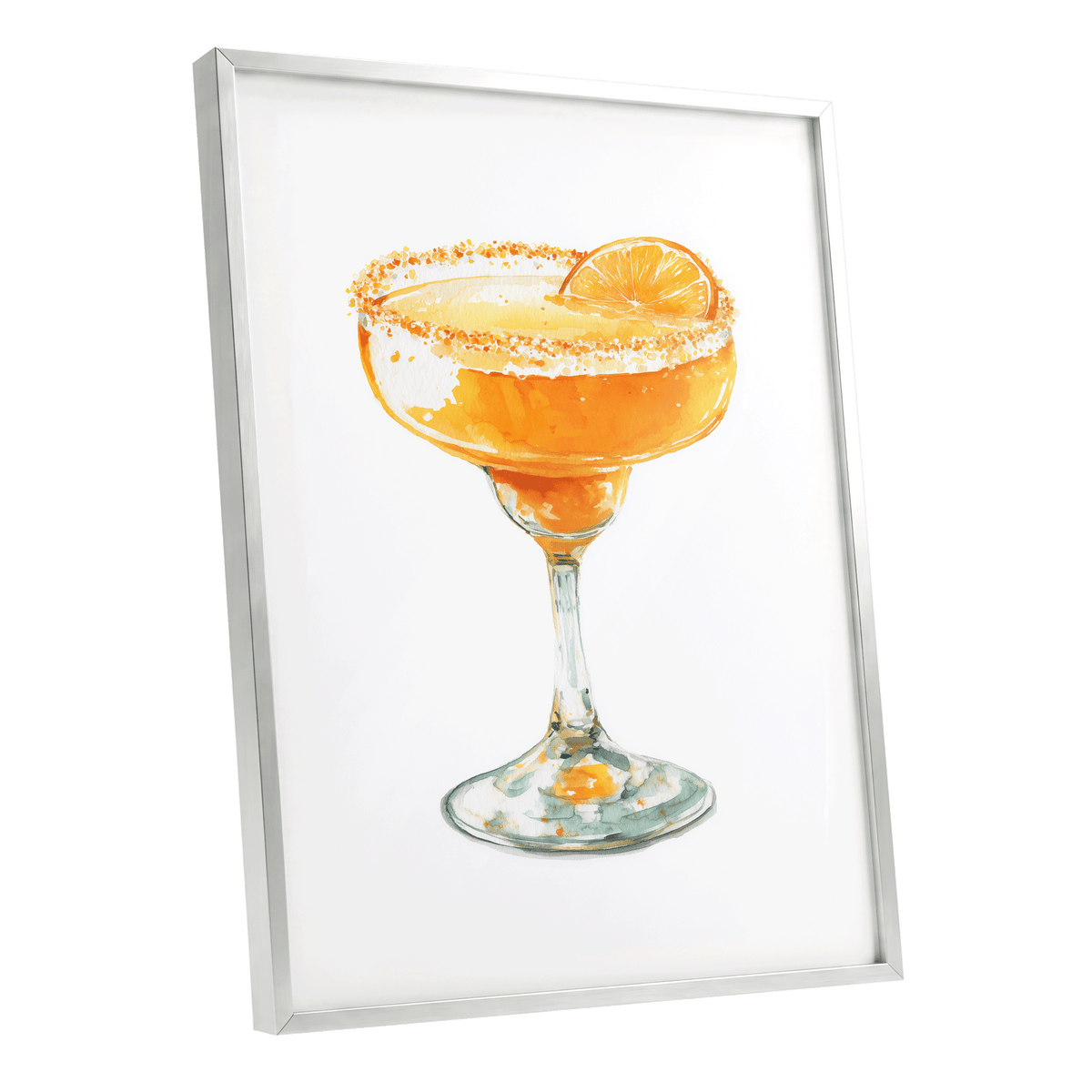 Citrus Hour – silver framed poster option