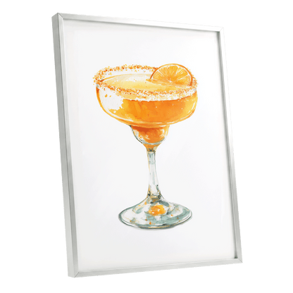 Citrus Hour – silver framed poster option